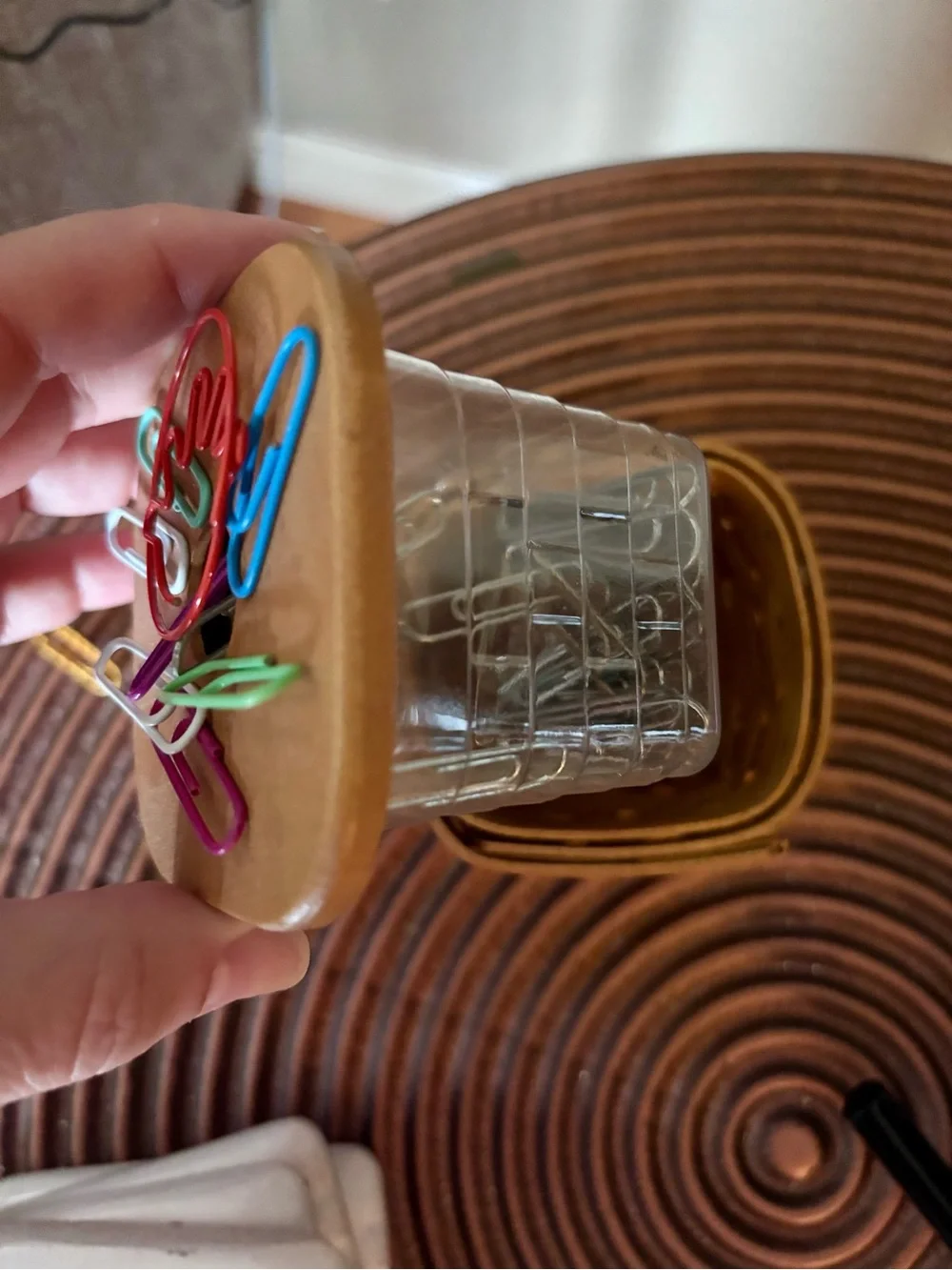 Longaberger Basket w/ Magnetic Lid